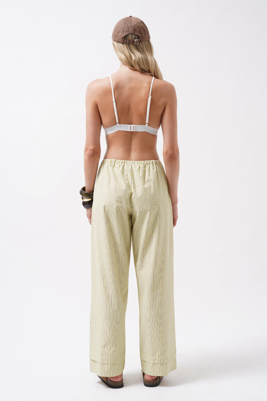 Sırt Dekolte Beyaz Sporcu Bra