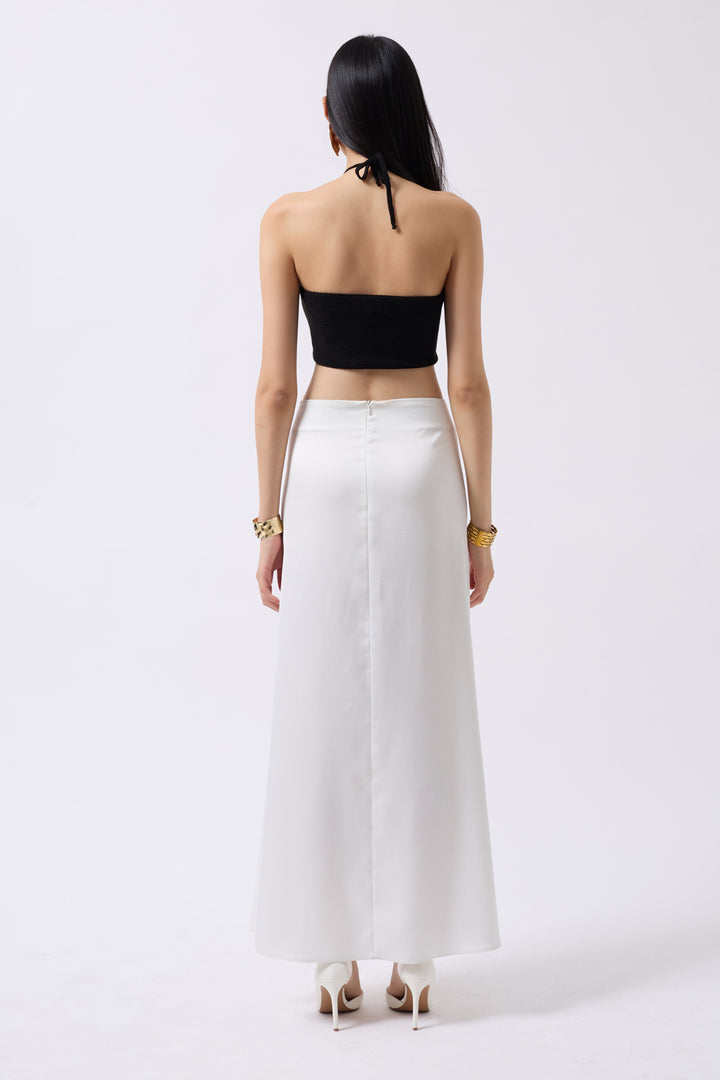 Textured Black Bra with Cleavage 