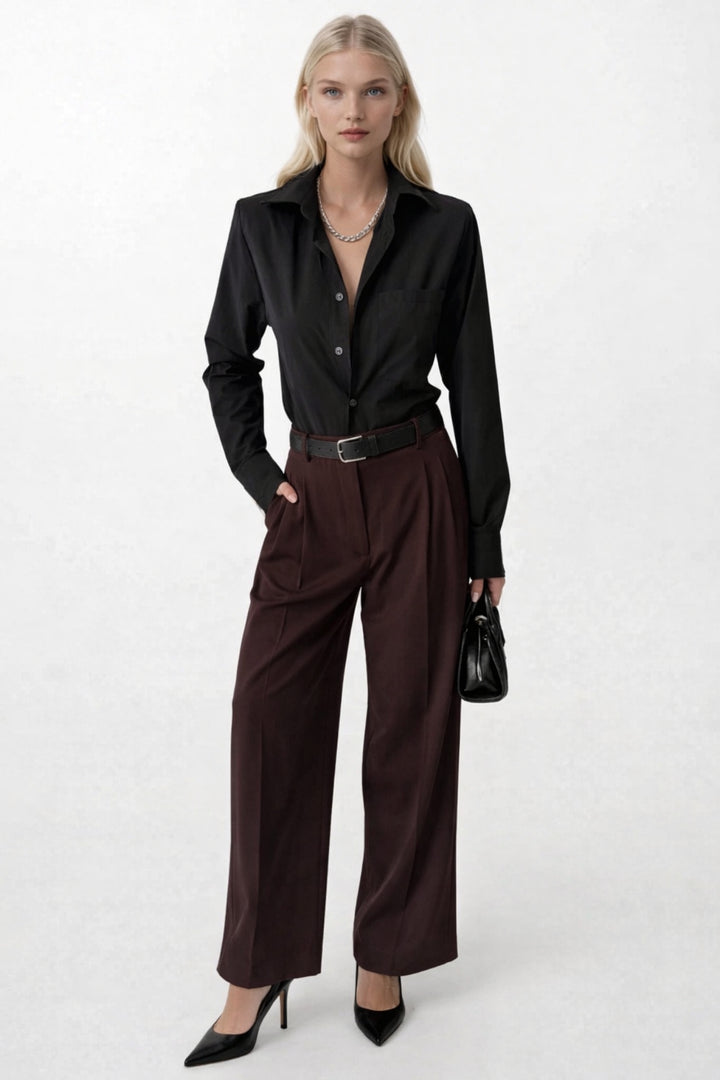 Oversize Black Shirt with Pads 