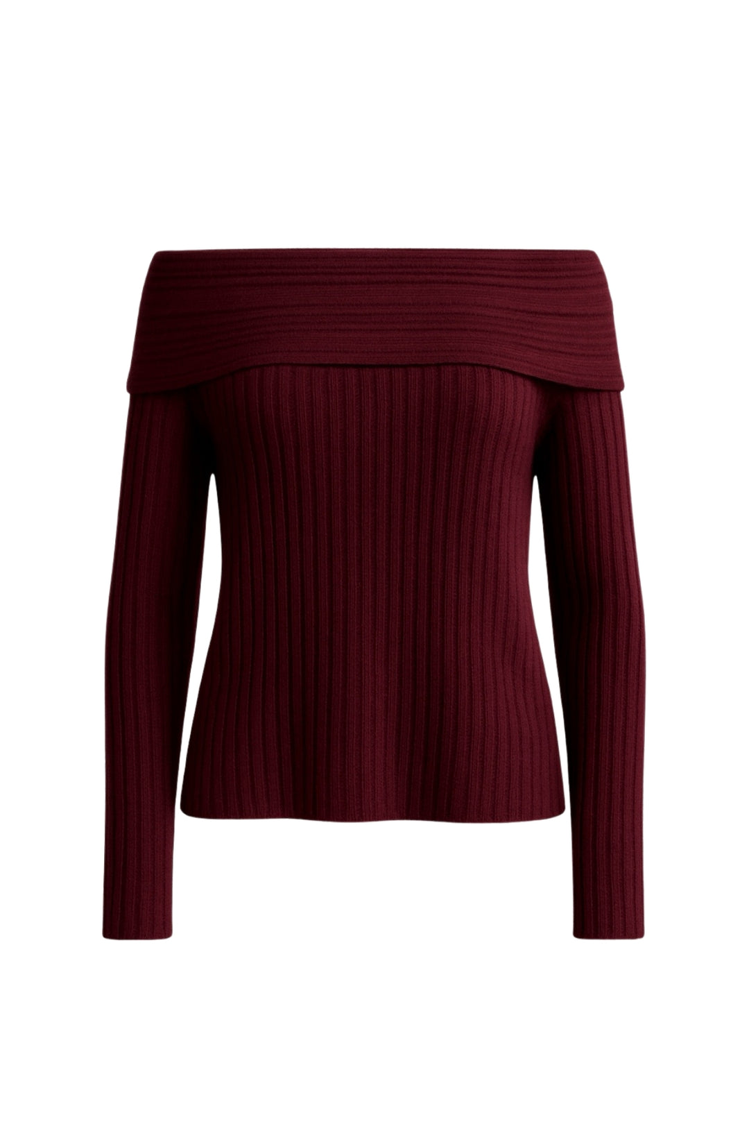 Madonna Yaka Bordo Triko Kazak