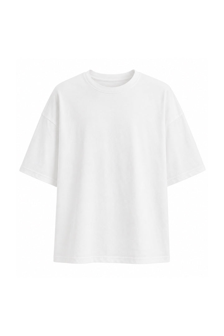 Oversize Basic Beyaz T-Shirt