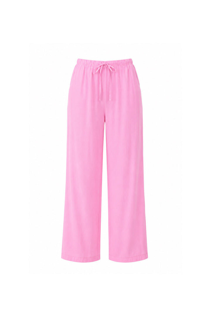 Bel Lastik Detay Pembe Modal Pantolon