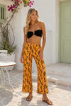 Desenli Boru Paça Mango Pantolon