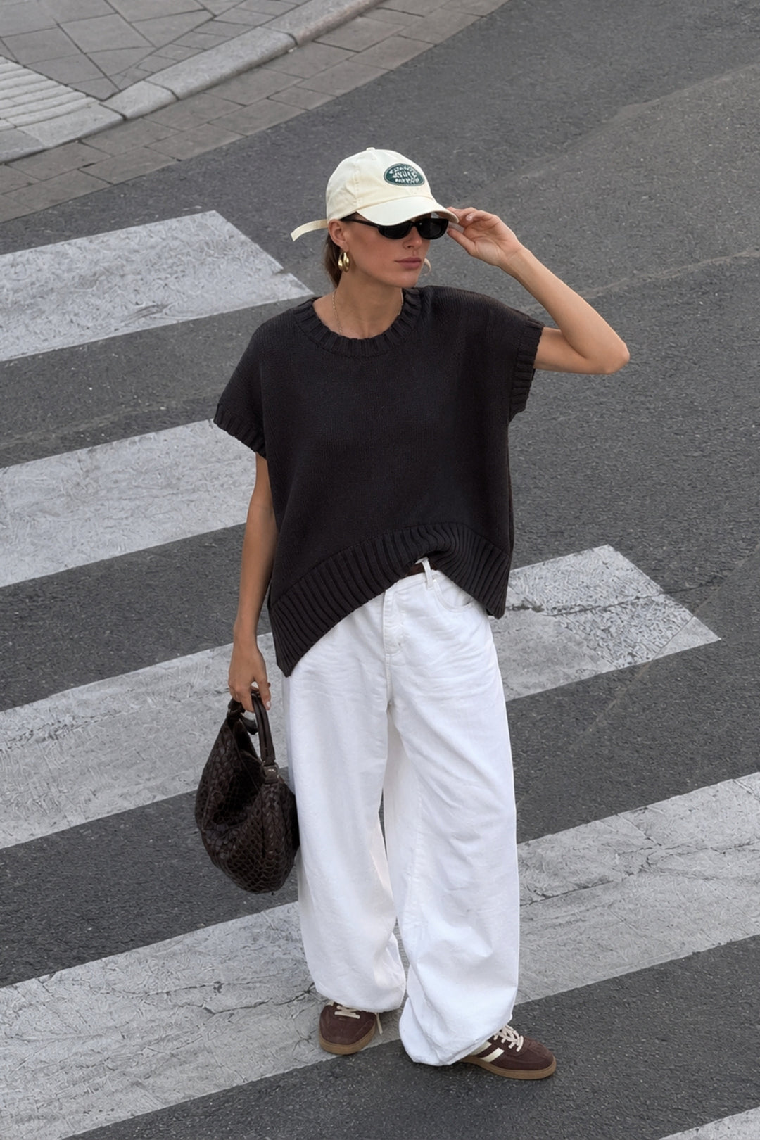 Basic Oversize Kahverengi Triko Süveter