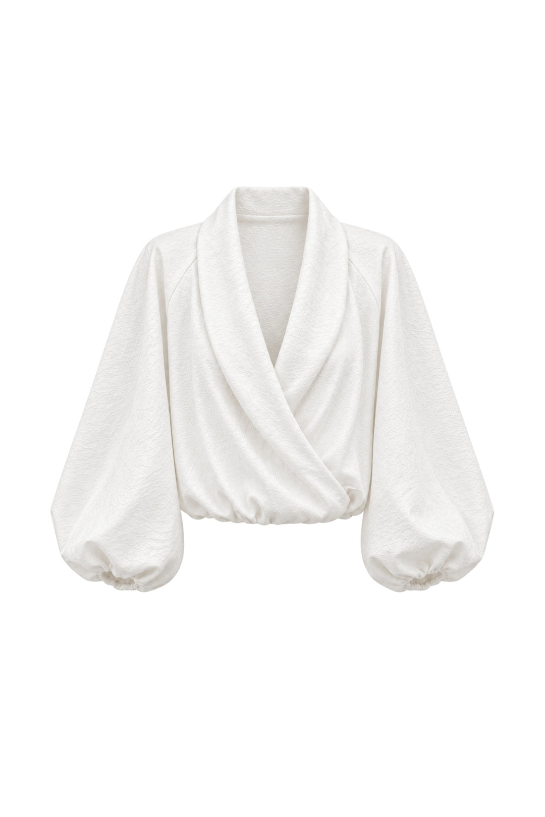 Çıtçıtlı Kruvaze Beyaz Bomber Ceket