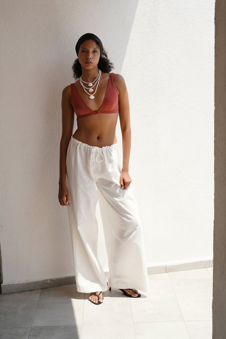 Brown Bralet Bikini Set 