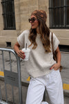 Basic Oversize Gri Triko Süveter