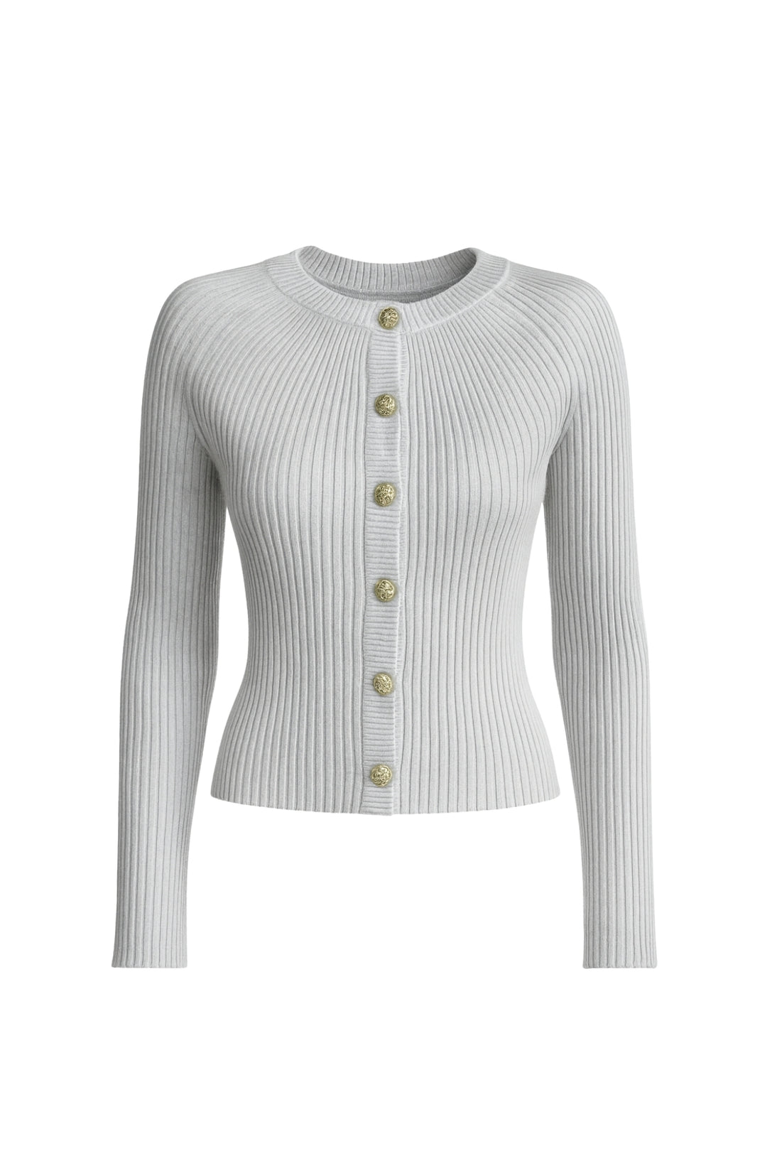 Volan Kol Gold Düğmeli Beyaz Bisiklet Yaka Bluz