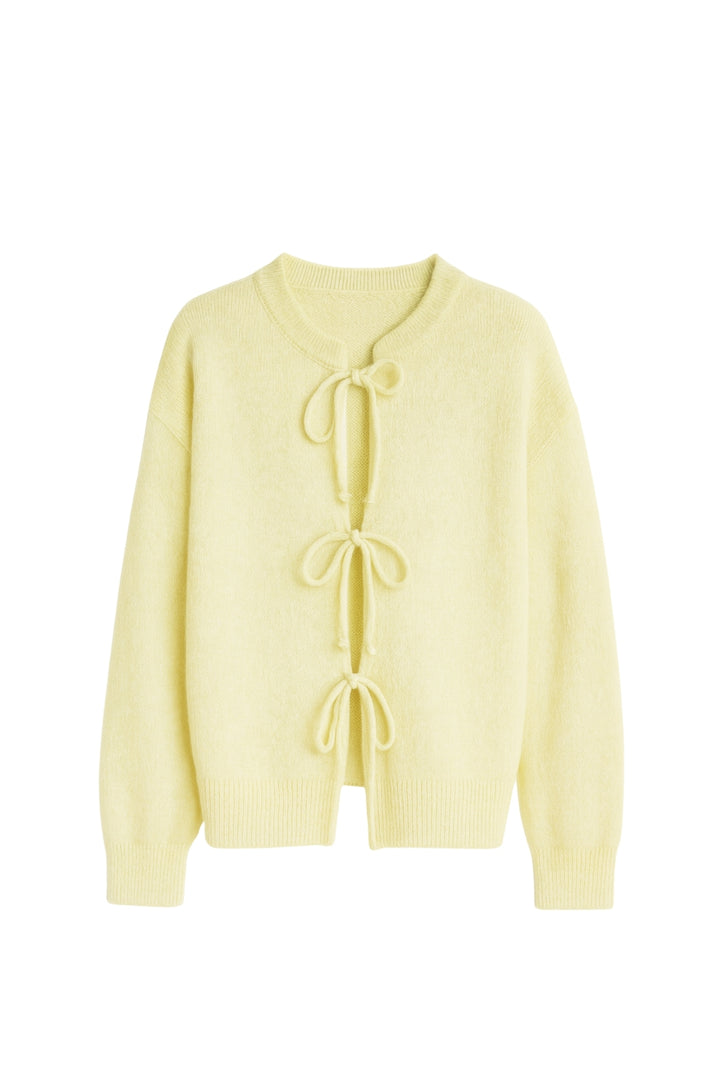 Bağlamalı Triko Sarı Kazak