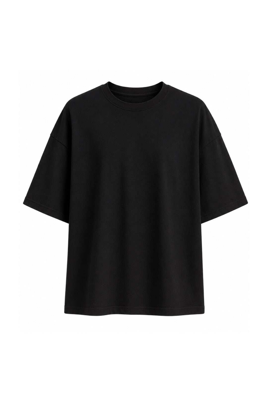 Oversize Basic Siyah T-Shirt