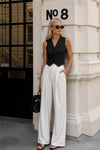 Striped Black Vest 