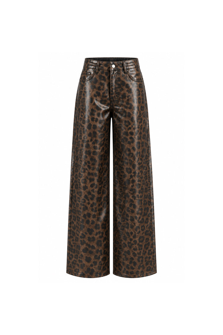 Leopar Desen Parlak Jean