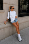 Oversize Basic Beyaz T-Shirt