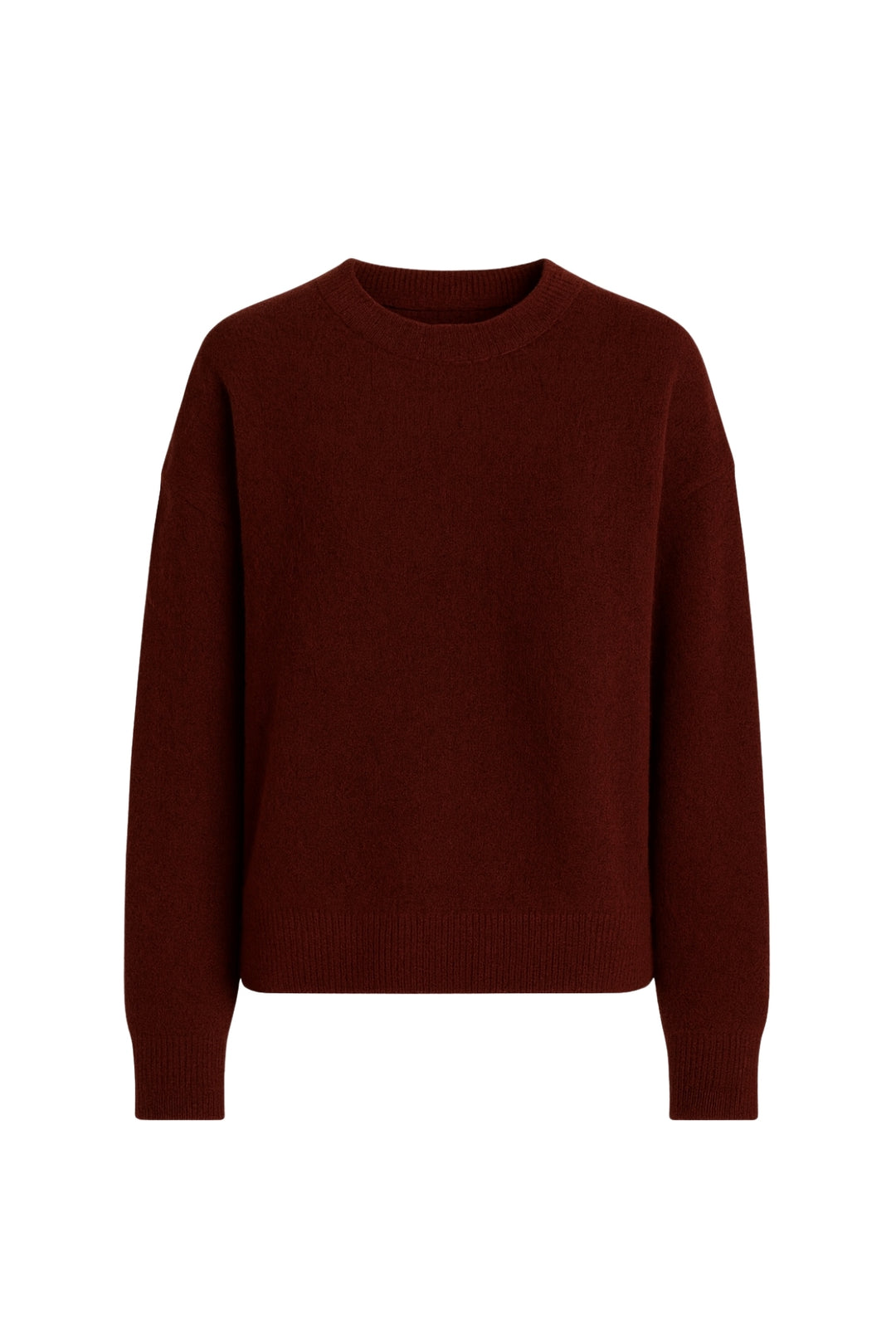 Bisiklet Yaka Basic Bordo Kazak