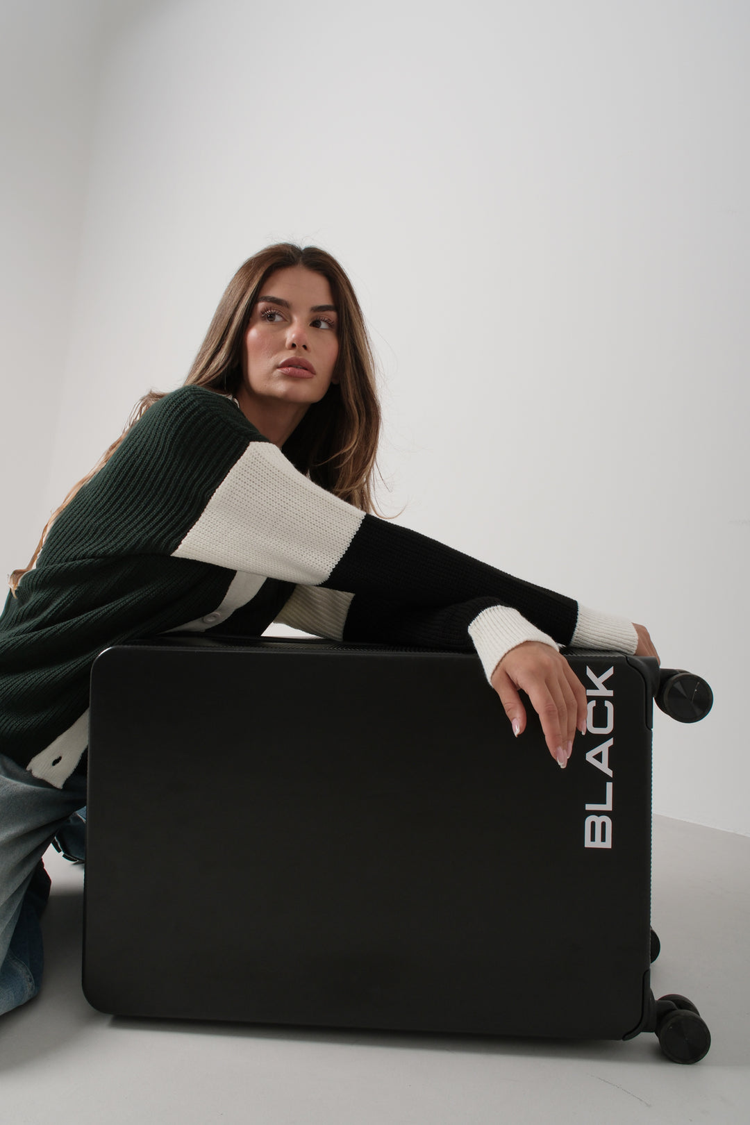 Armalı Yeşil Kolej Hırka