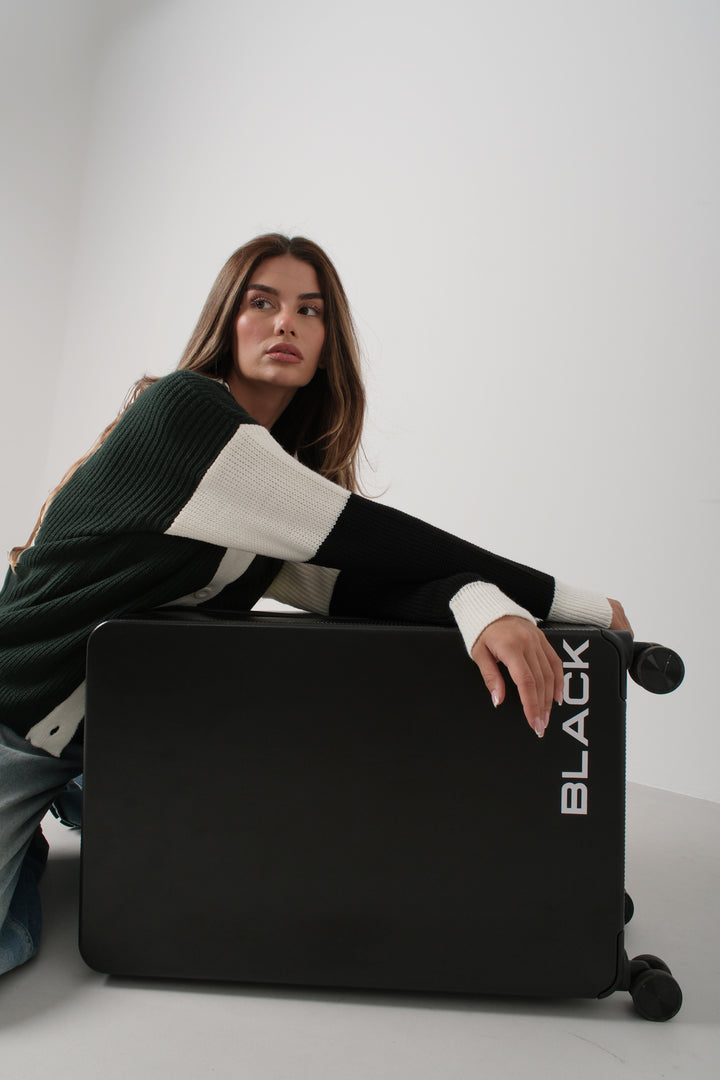 Armalı Yeşil Kolej Hırka