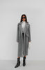 Herringbone Grey Oversize Coat 