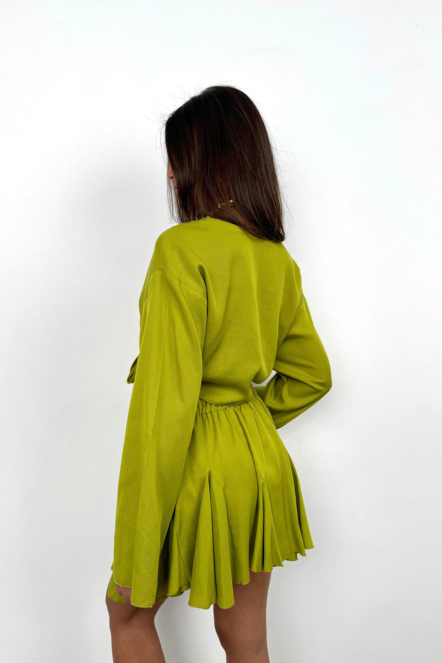 Elastic Waist Lime Kilos Skirt 