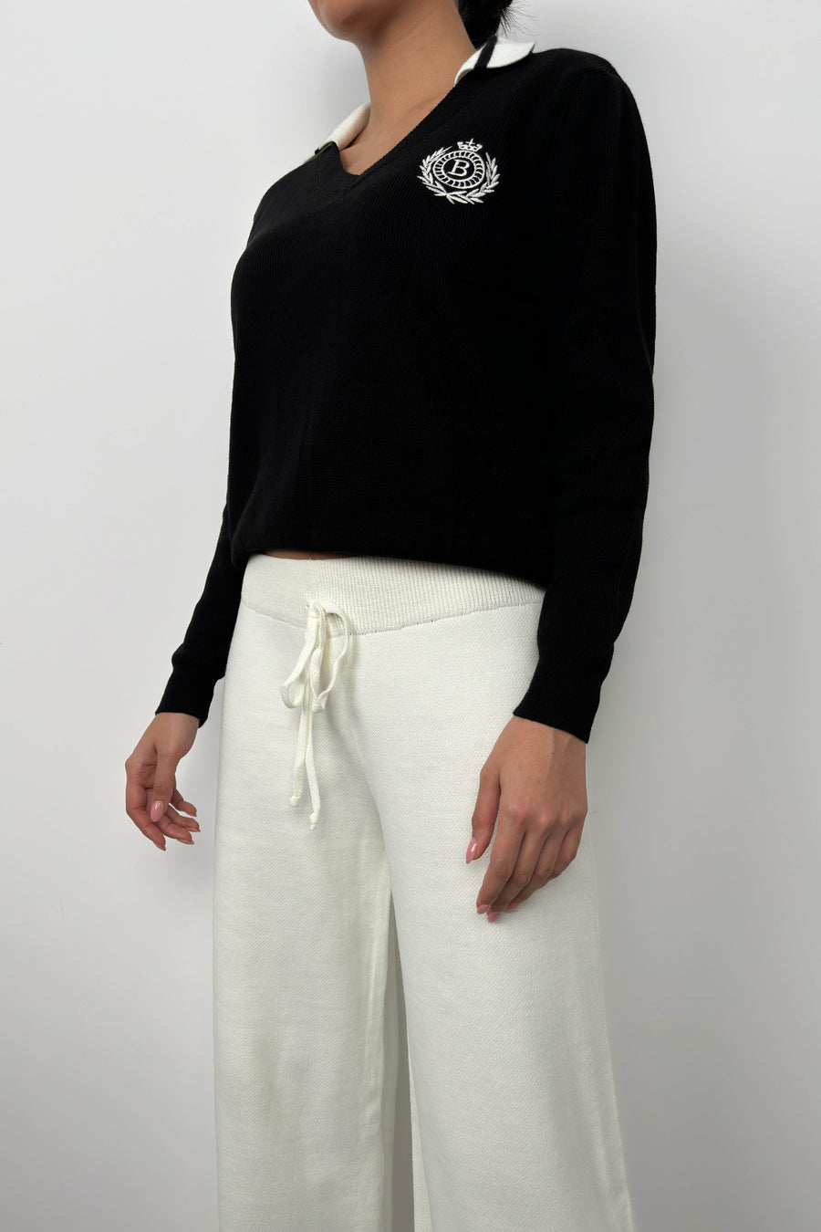 Wide Leg Knitted Sweatpants 