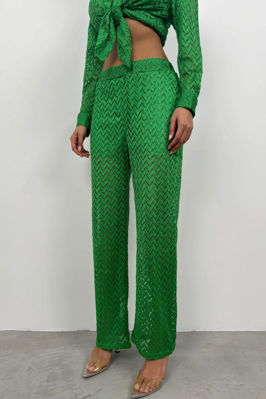 Brode Green Shirt Trousers Set 