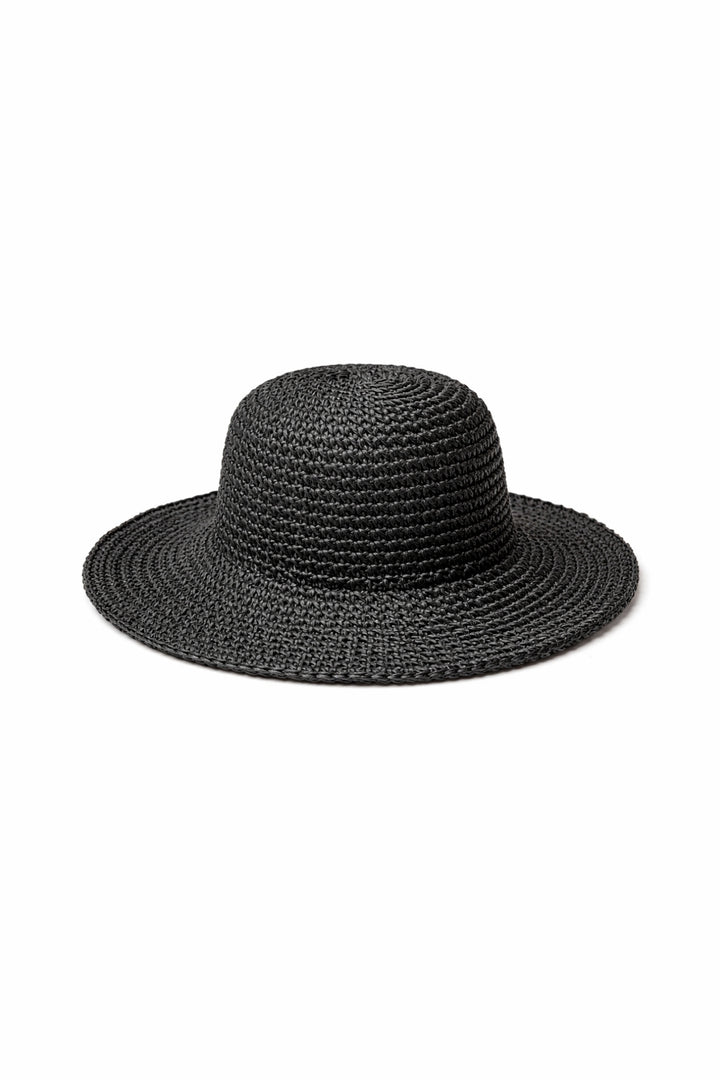 Siyah Bucket Hasır Şapka