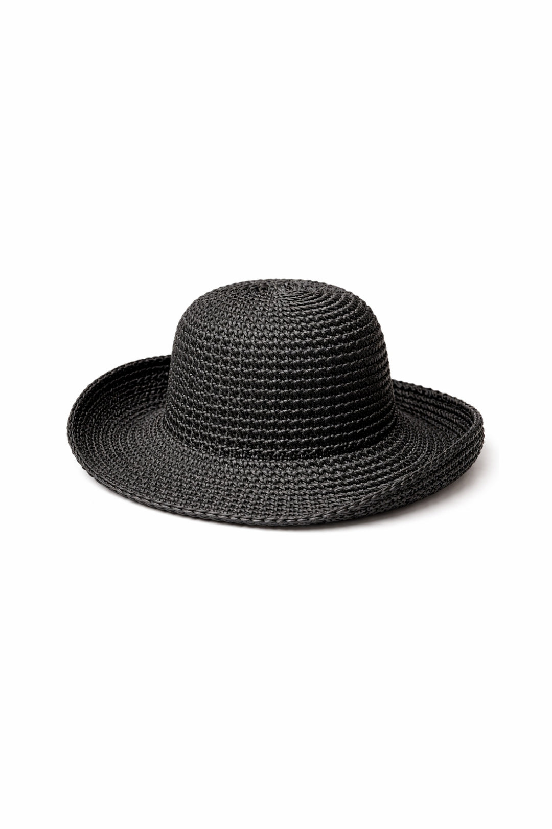 Siyah Bucket Hasır Şapka