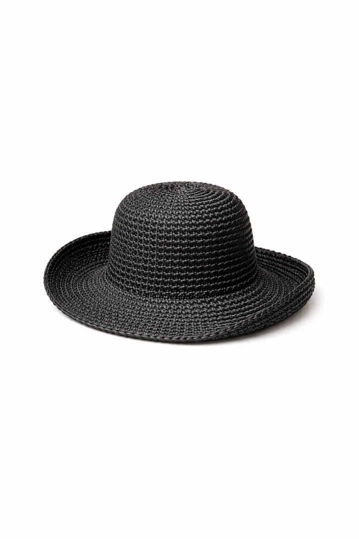Siyah Bucket Hasır Şapka