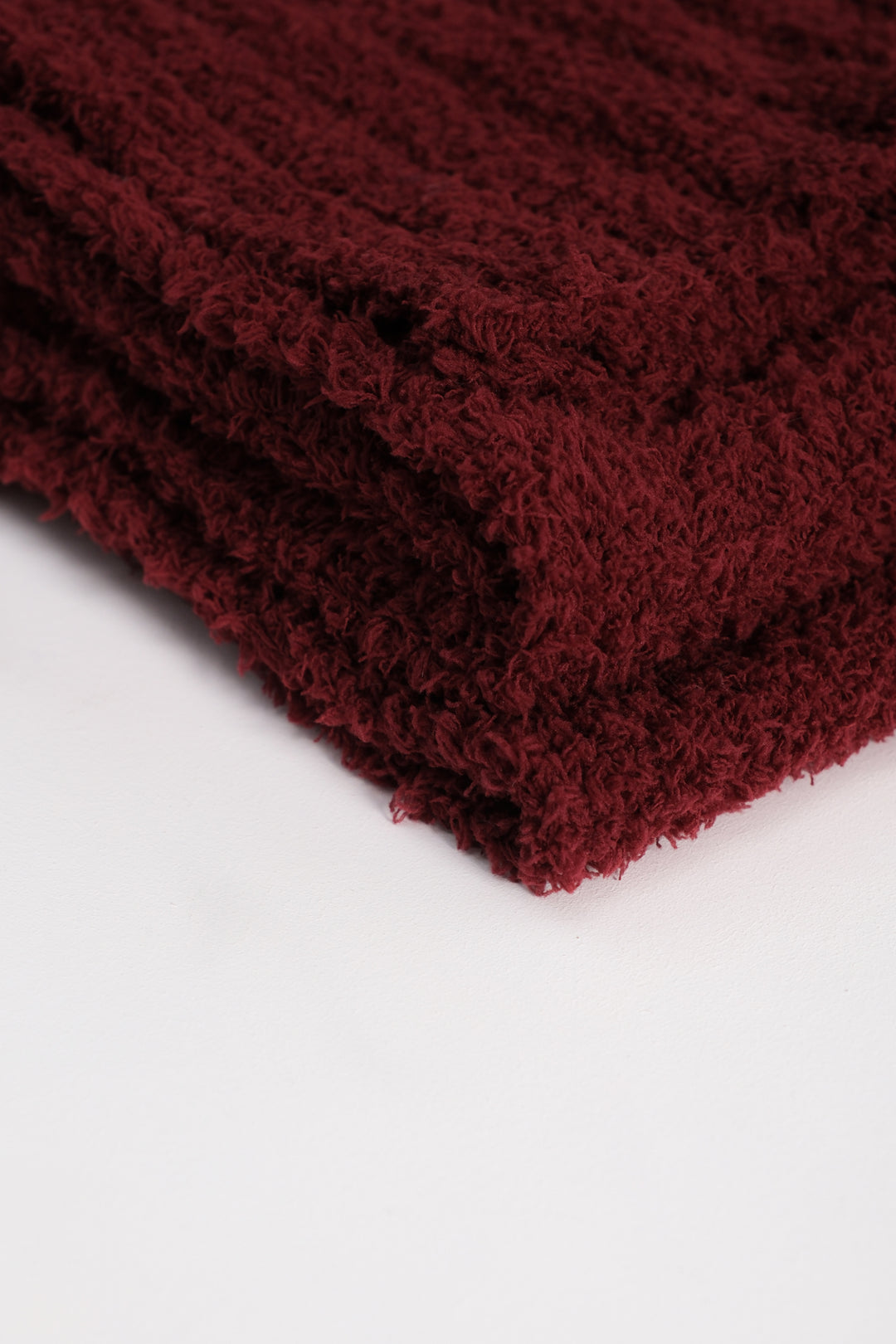 Boucle Burgundy Scarf 