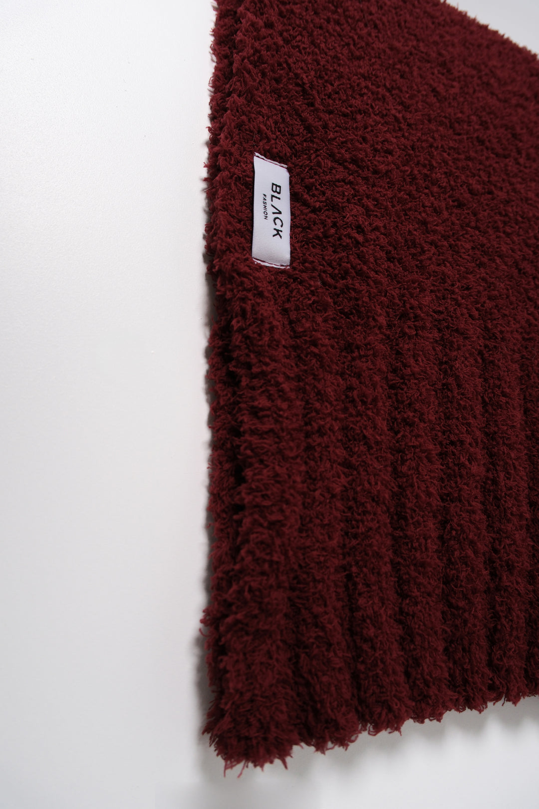 Boucle Burgundy Scarf 