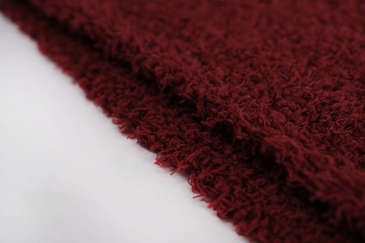 Boucle Burgundy Scarf 