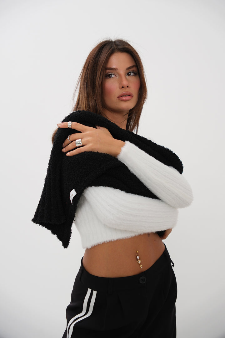 Boucle Black Scarf 