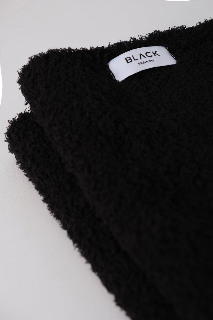 Boucle Black Scarf 