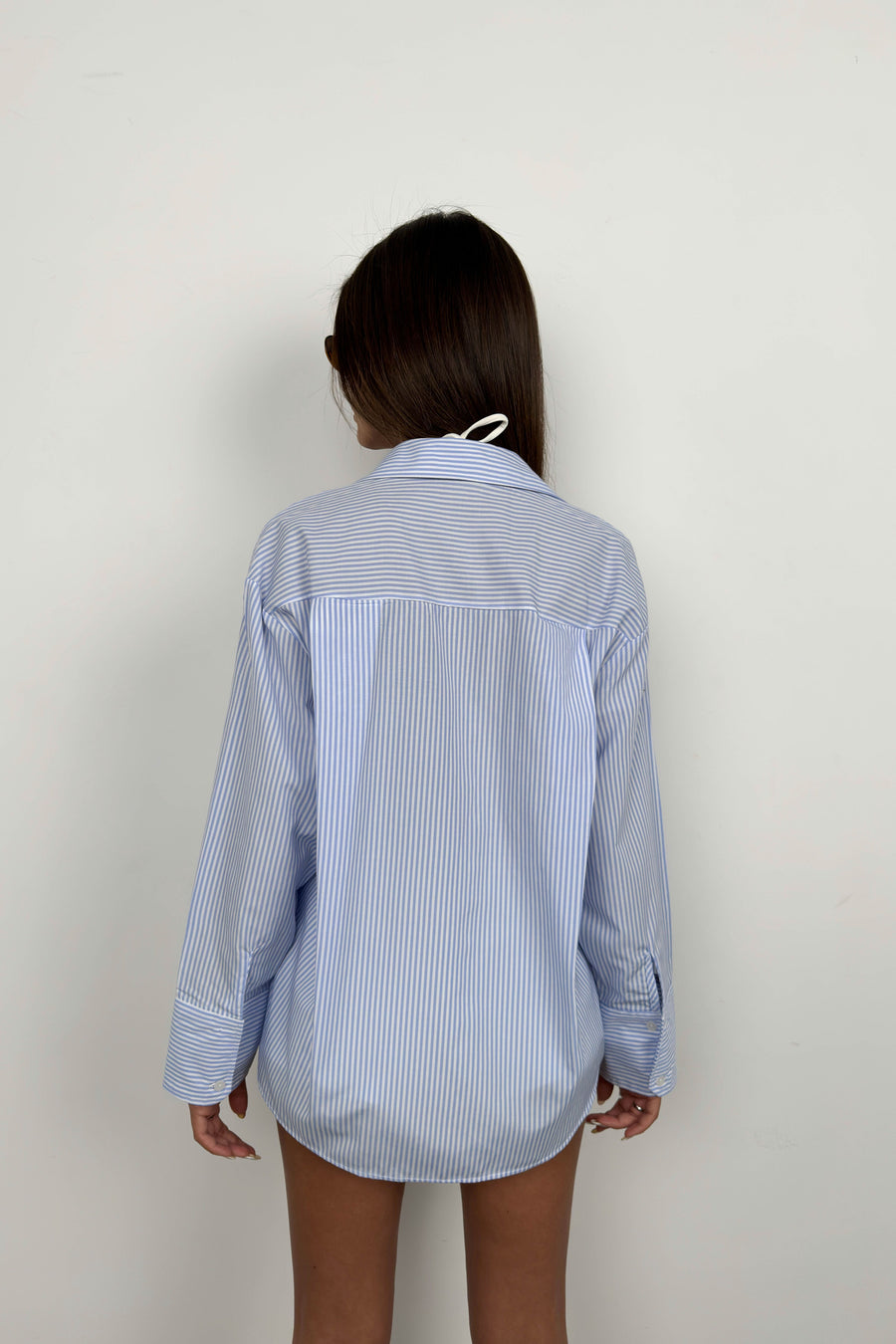 Striped Light Blue Oversize Shirt 