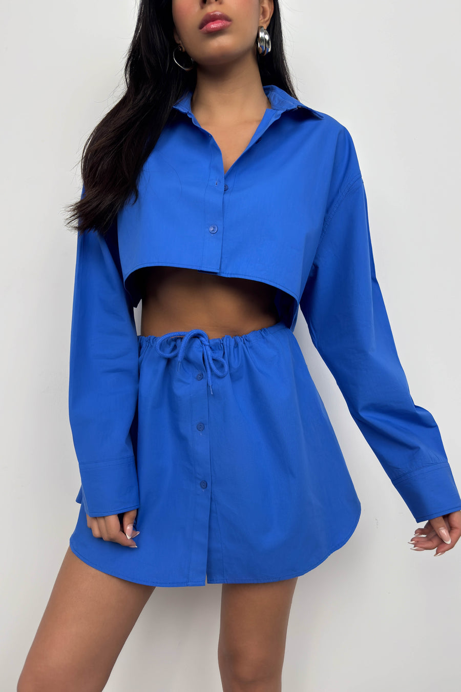 Crop Saxe Oversize Shirt 