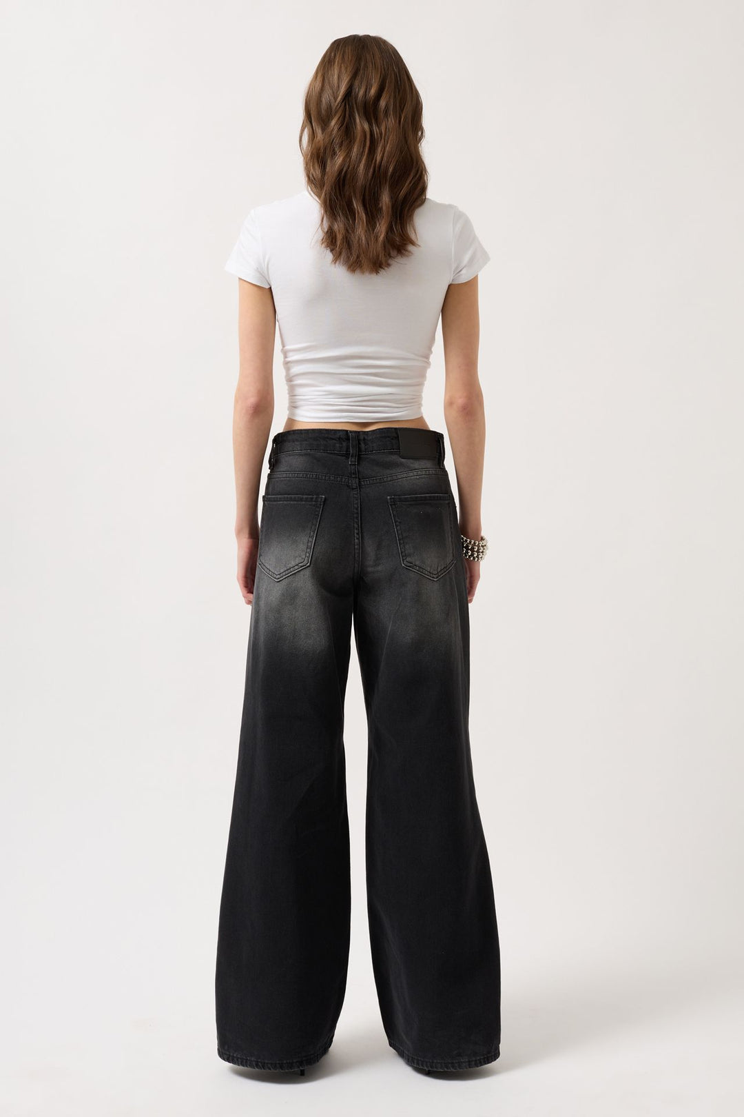 Delete My Ex Baskılı Likralı Crop Beyaz T-Shirt