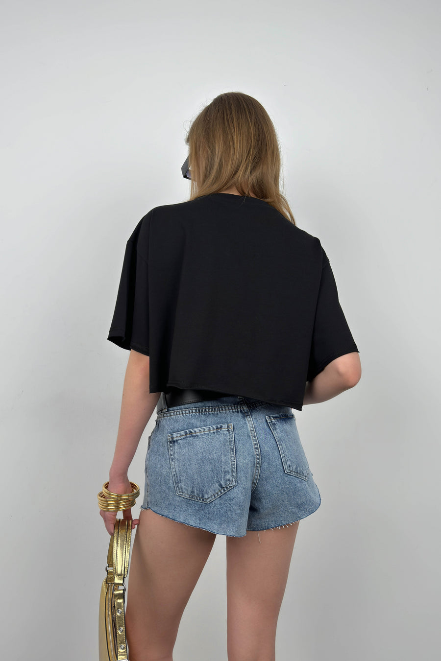 Blue Denim Shorts 