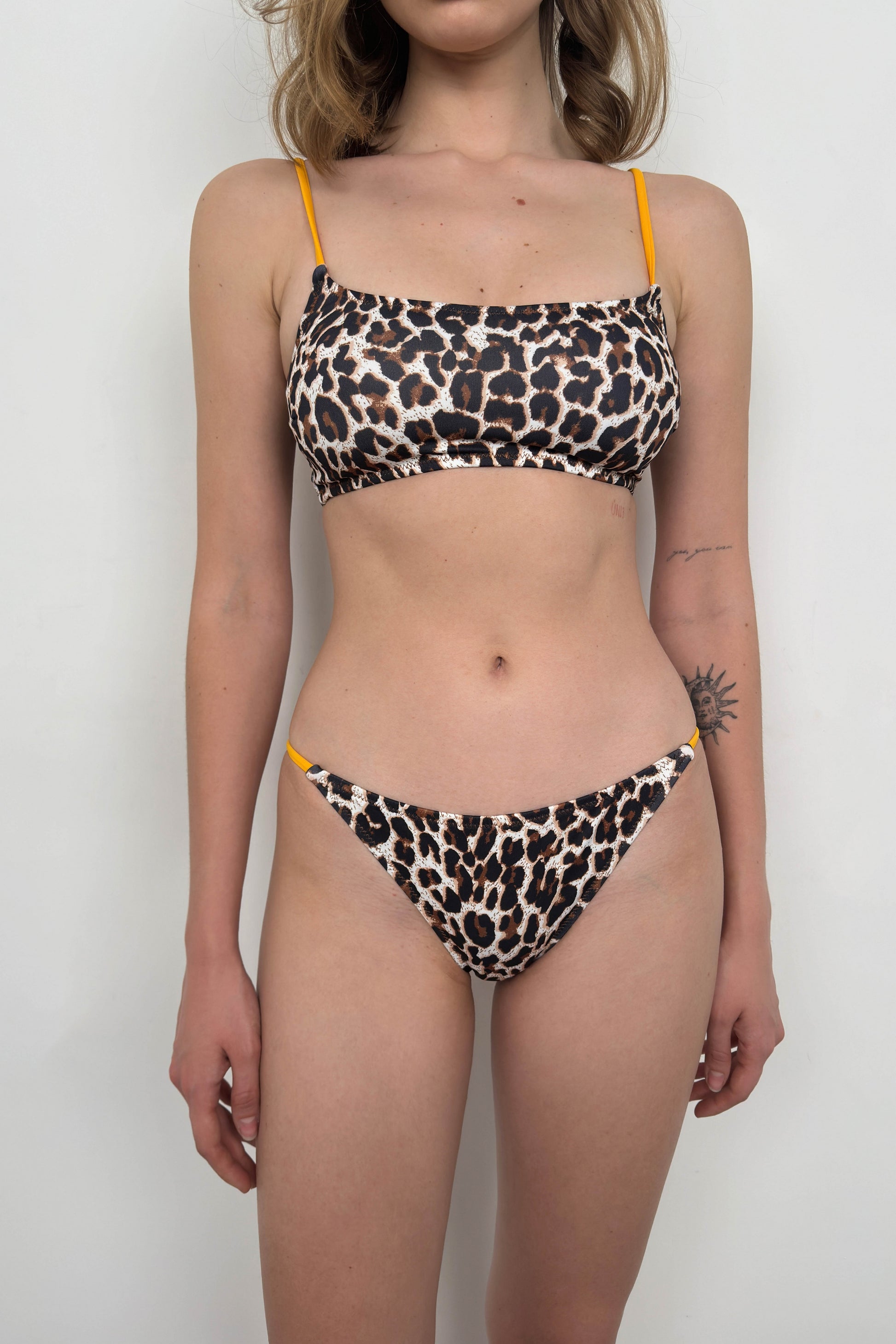 Leopar Desenli Bikini Takım