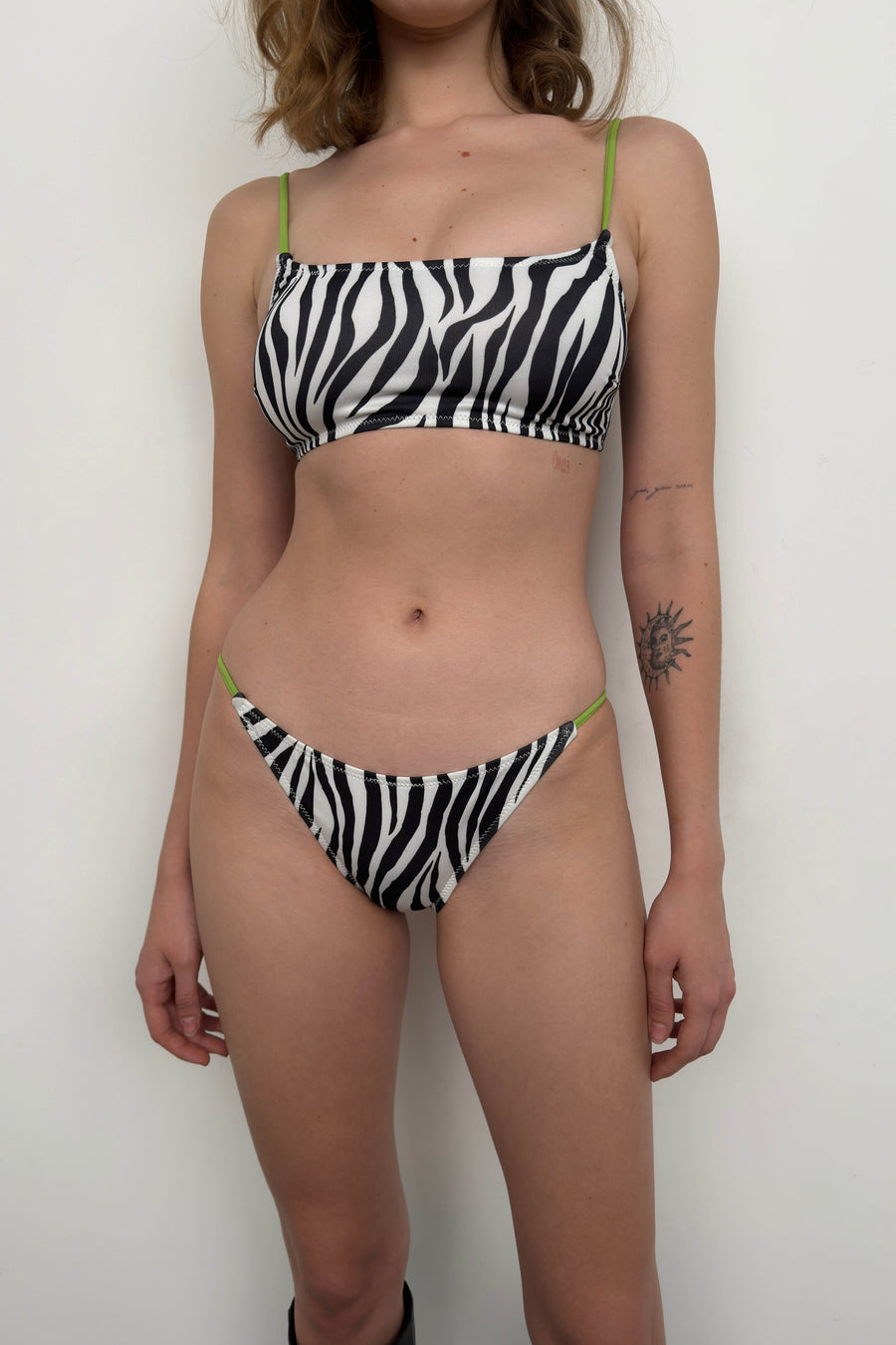 Zebra Patterned Bikini Set 