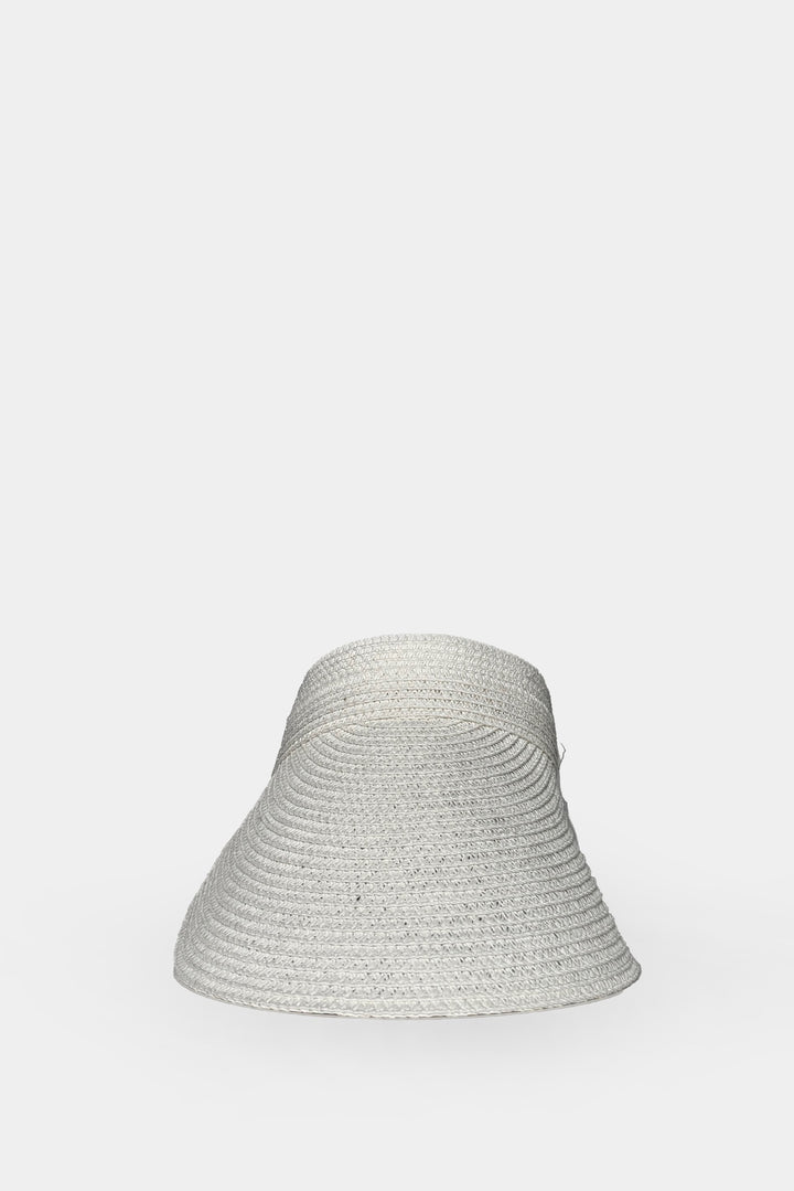 Hasır Vizör Beyaz Şapka