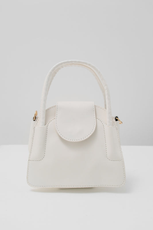 Casual White Bag with Cover 