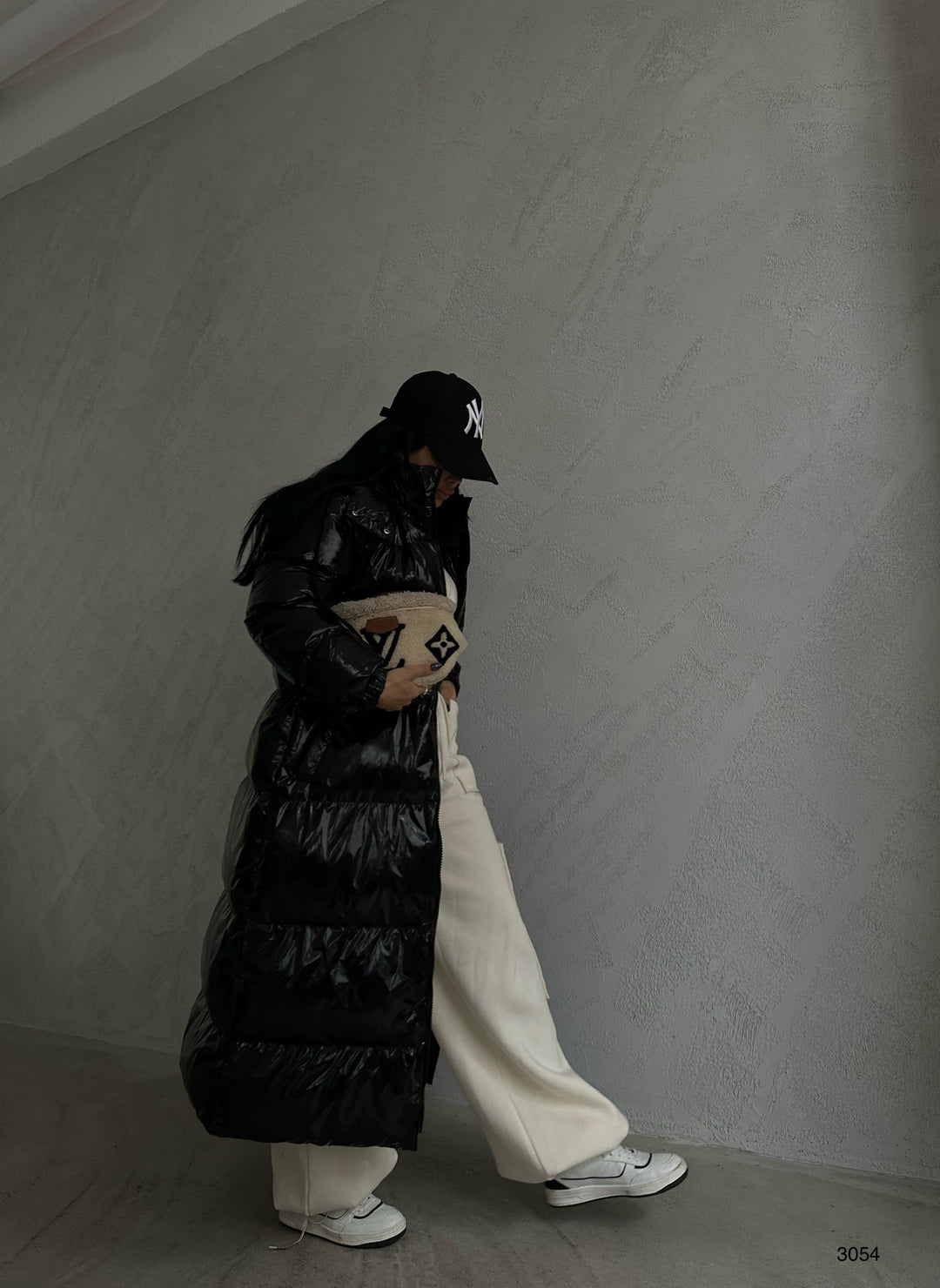 Hooded Black Maxi Puffer Jacket