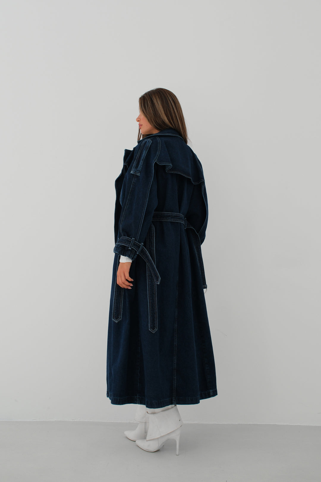 Kot Lacivert Trençkot