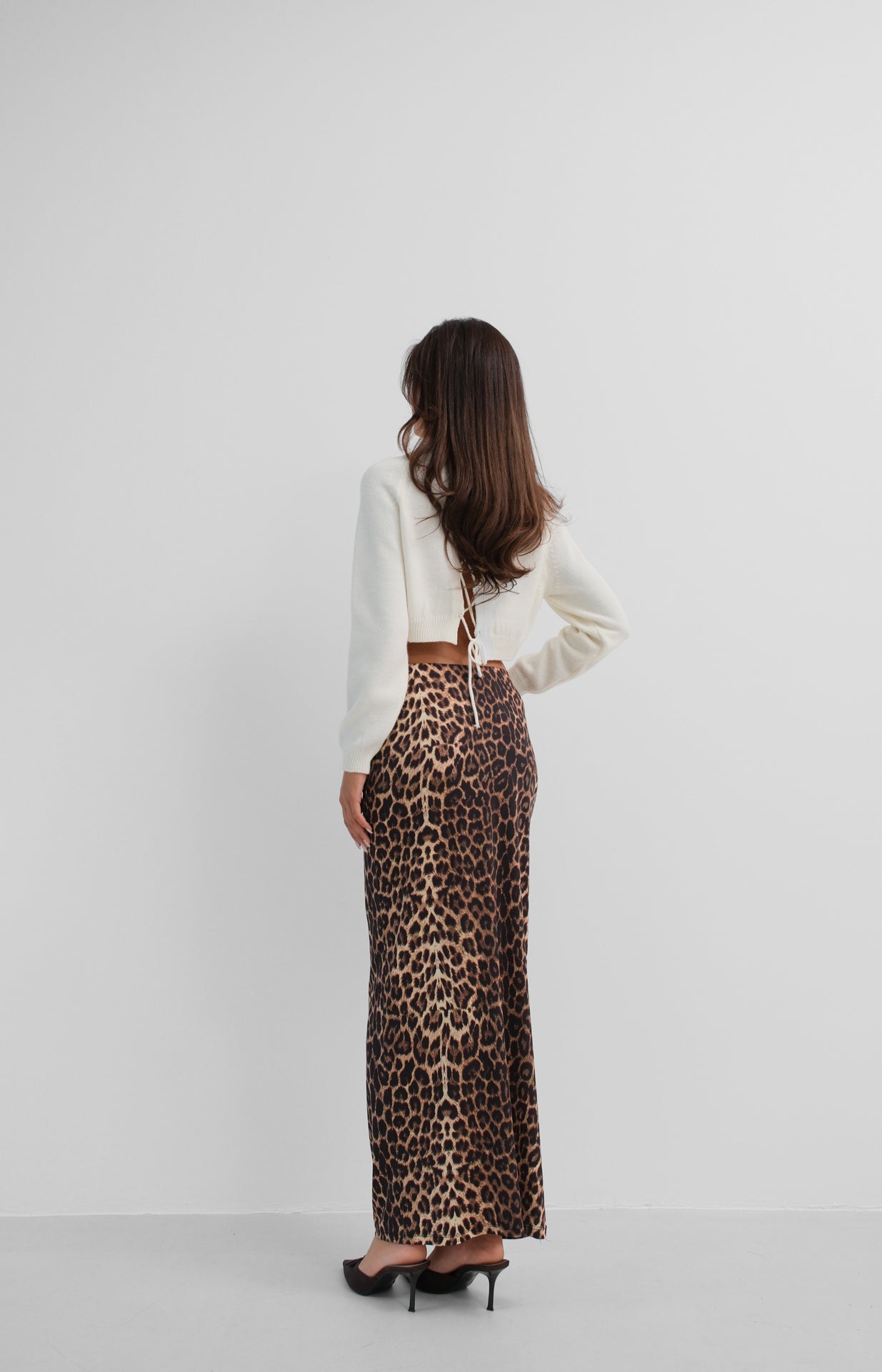 Leopard Print Maxi Skirt 