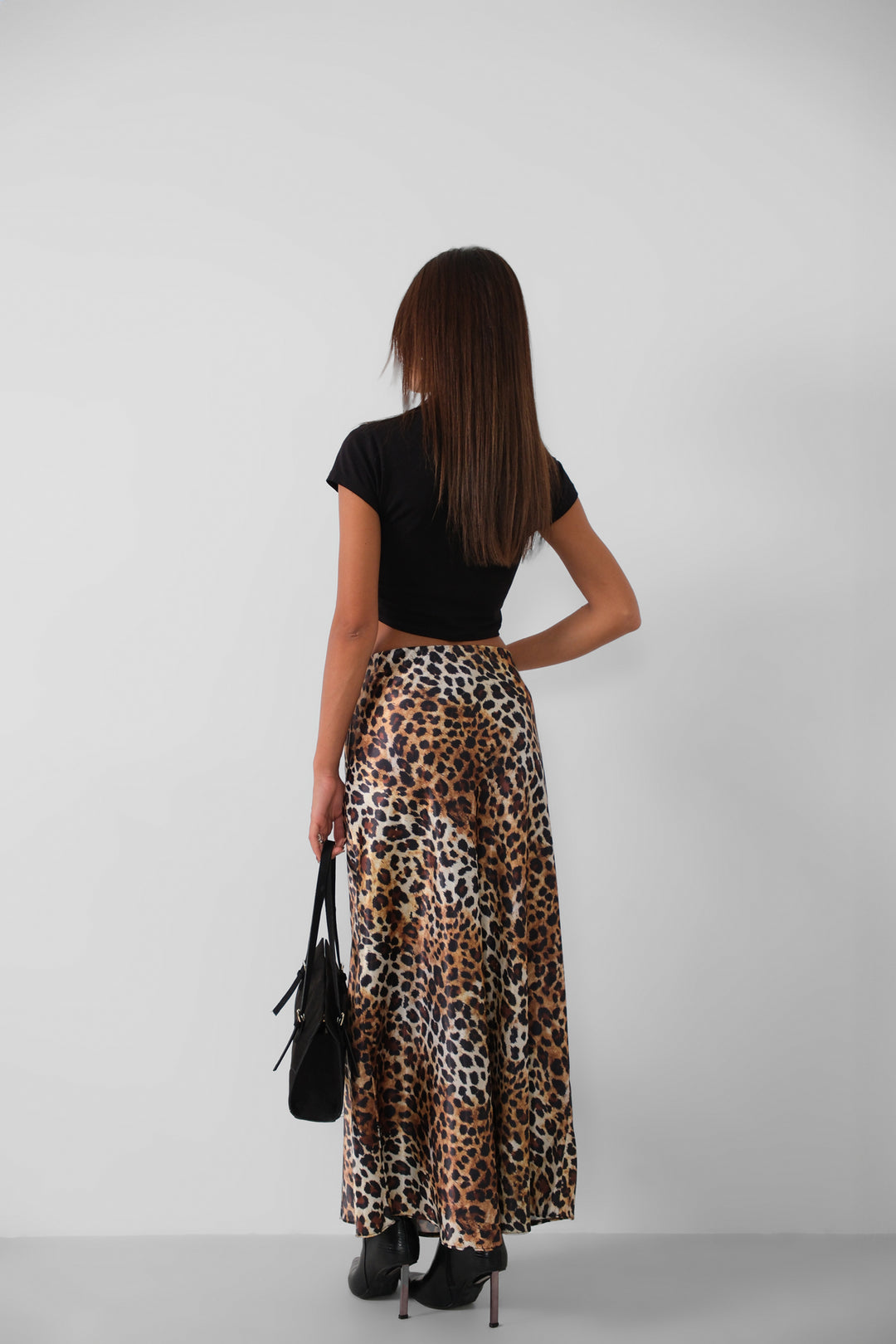 Leopard Print Maxi Skirt 