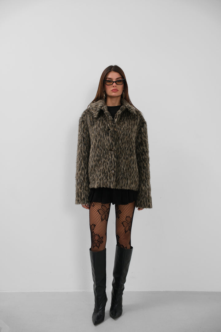 Leopard Fur Coat 