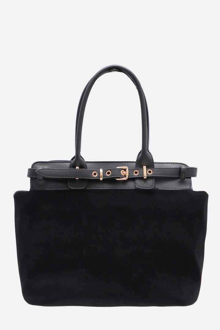 Milbag Kemer Detay Kol Siyah Çantası