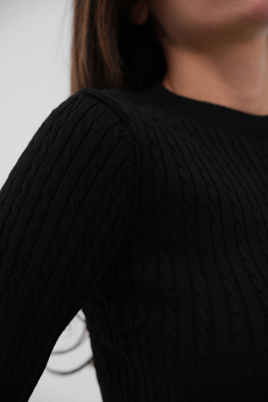 Knitted Detail Knitwear Crop Sweater