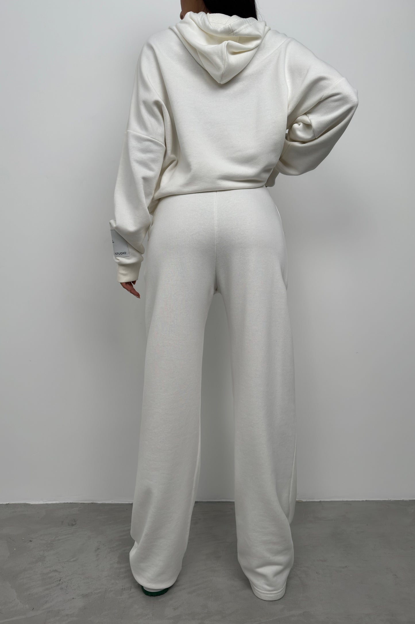 Oversize Sweatshirt Ecru Tracksuit 