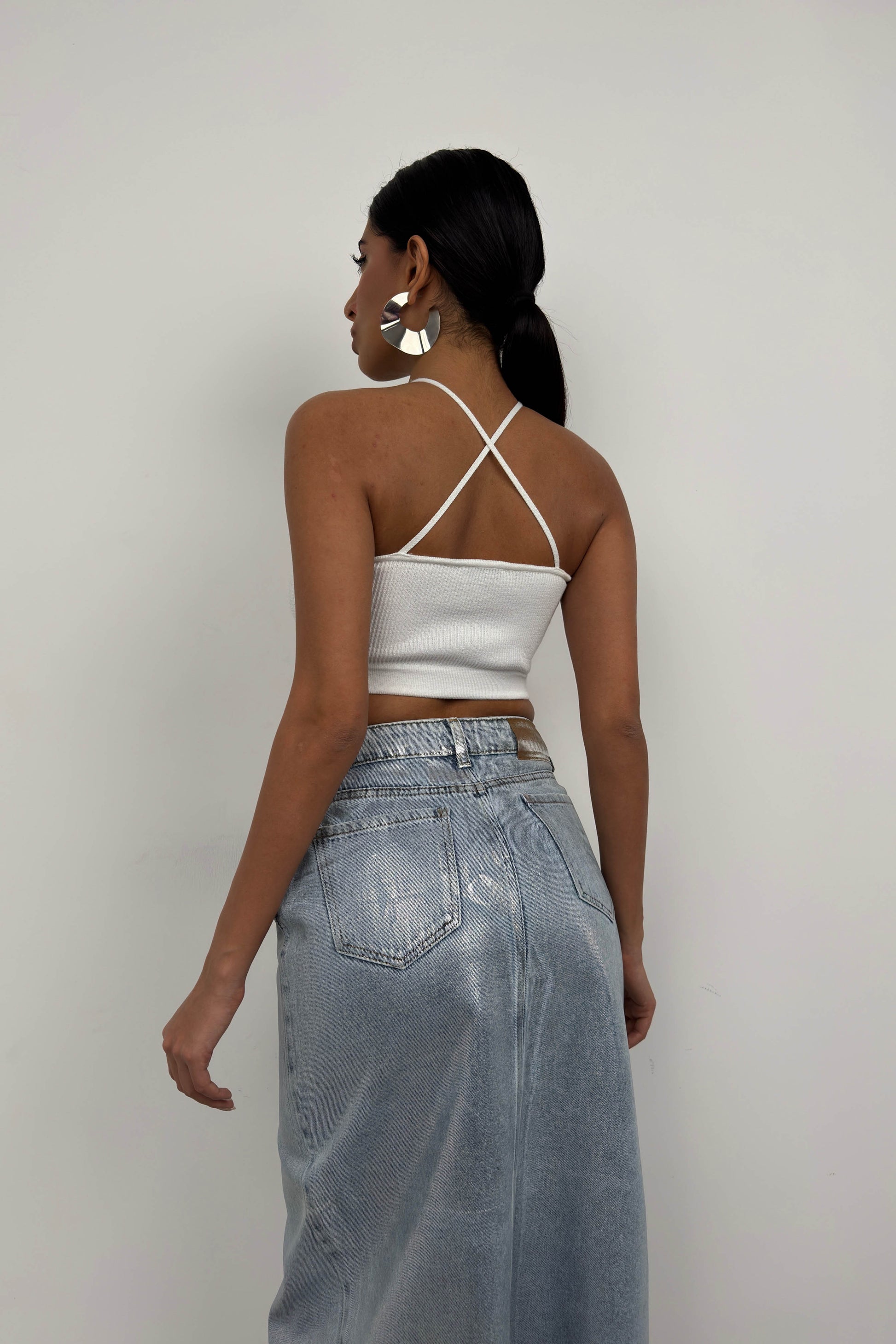 Pencere Detay Fitilli Ekru Crop