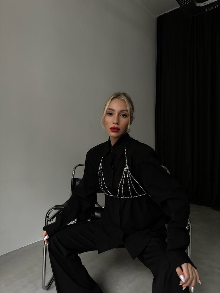 Taşlı Gümüş Bra